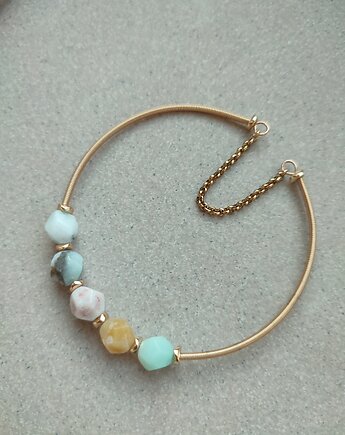 Bransoletka z amazonitem (złocenie 18k) , Lavalex Design
