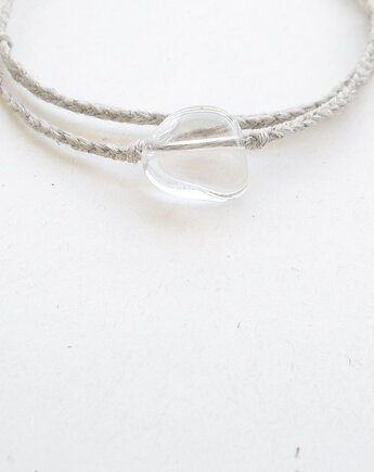 Kryształ górski i len Bransoletka, galeria nuit