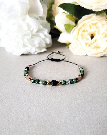 WODNIK - z Turmalinem Zodiakalna bransoletka, Seylla pracownia