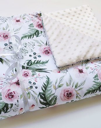 Wyjątkowy kocyk minky MAGNOLIE, MOJAMAJA