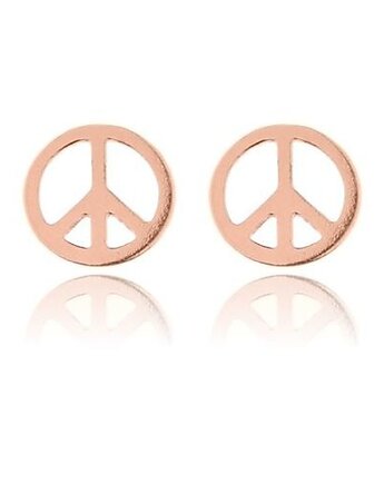 Kolczyki pacyfki z różowego złota, SOTHO