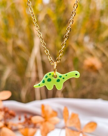 Naszyjnik diplodok, akcesoria dla miłośnika dinozaurów, prezent dla niej, Dary Rusałki