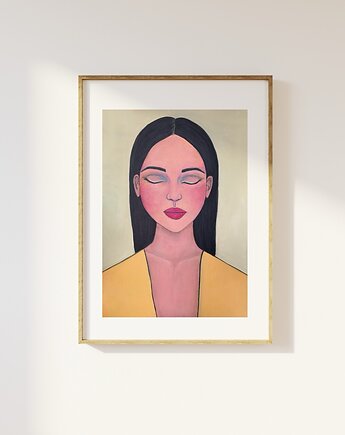 Pocahontas  FINE ART PRINT  21x 30 cm, reprodukcja obrazu, JustynaSzewczykart