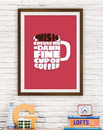 Plakat Twin Peaks - Damn Fine Coffee, minimalmill