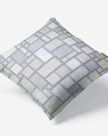 Poduszka - Piet Mondrian - Szara kompozycja, ASARTEM