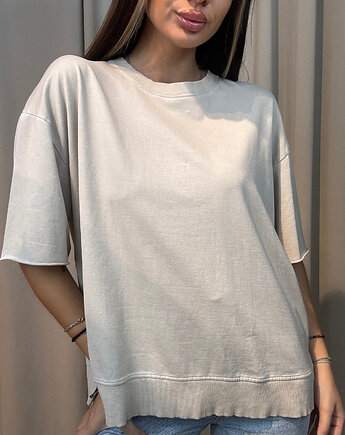 T-shirt basic Grigio Chiaro, SOLO moda