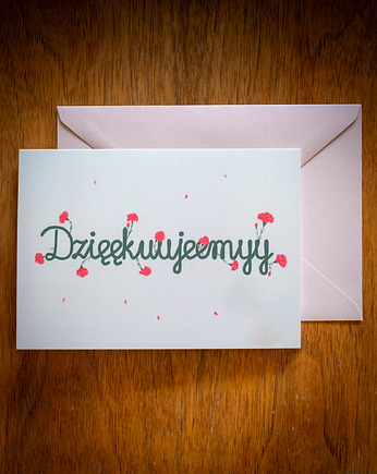 Kartka dla nauczyciela "Dzięękuujeemyy", SERDECZNIE.art