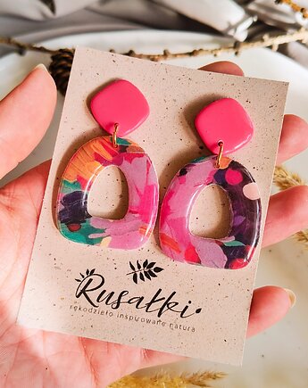Kolczyki artystyczne, lekkie kolczyki dla dziewczyny, w stylu boho, Dary Rusałki