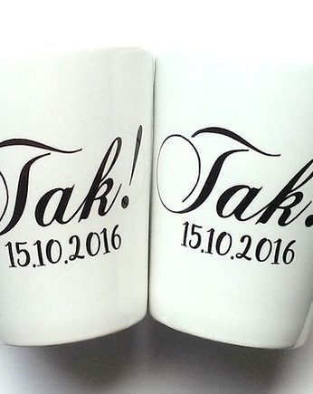 Kubki Ślubne Latte  (Podaj datę ślubu), FarrowDesign