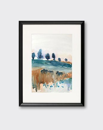 Akwarela  ''WSPOMNIENIE LATA 2''- ręcznie malowana, auraHome