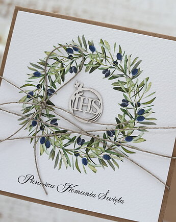 Oryginalne życzenia komunijne - kartka na komunię, sorte