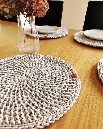 Podkładki na stół Magnolia 4szt. szare, Lana Design