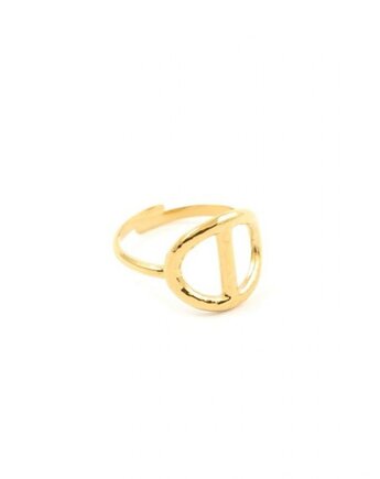 Pozłacany pierścionek Elipsa, Kulka Bransoletki