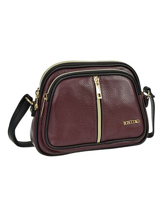 Torba skórzana  z ozdobnymi suwakami (5944), BOSCCOLO