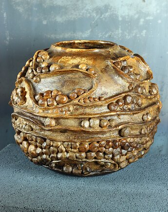 Rzeźbiony moon jar Owoc ziemi, ceramika artystyczna, Pracownia Czarny Smok