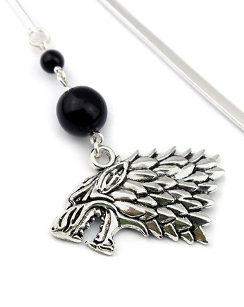 WINTER IS COMING - zakładka z wilkorem, Hundred Bookmarks