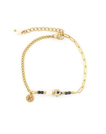 Baby Bestseller! Bransoletka z sercem Kamienia Dalmatyńskiego - KULKA KIDS, Kulka Bransoletki