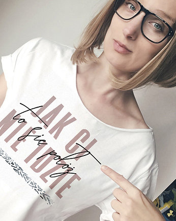 Jak Ci nie idzie Oversize Biały, ONE MUG A DAY