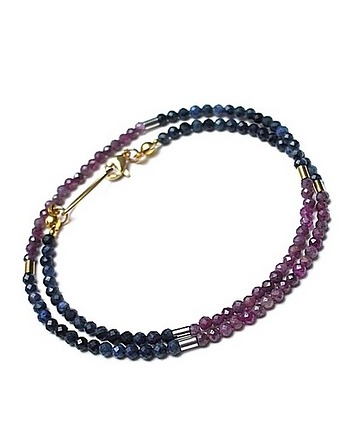 Szafiry i rubiny mix choker - Szlachetna kolekcja, KiKa pracownia