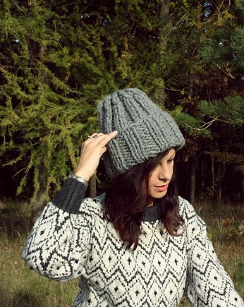 Czapka Alpine Alpaca beanie  wełna, Mademoiselle Patrini
