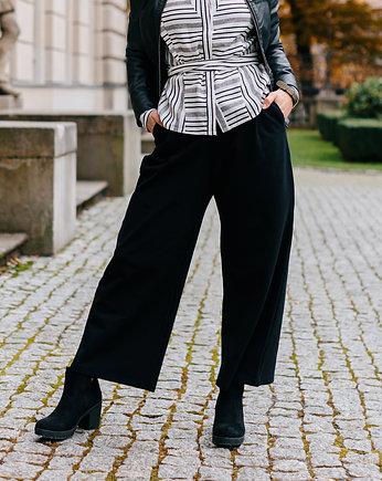 ELEGANCKIE CZARNE SPODNIE DRESOWE- Salvador, Mimi Monster