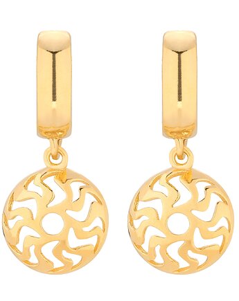 Złote kolczyki z medalionami, SOTHO