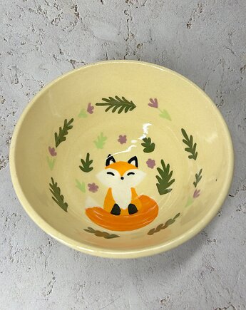 Miska leśny lisek, purka ceramics