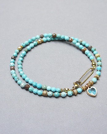 Turkus vol. 40 /choker/ naszyjnik 10.09.25w - Szlachetna kolekcja, KiKa pracownia