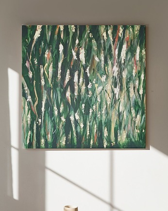 Obraz ręcznie malowany na płótnie 50 x 50 cm - Abstrakcja - Nadzieja, Kasia Kulicka