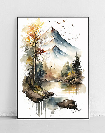 Plakat Świt Nad Górskim Lasem, Harvest Maison