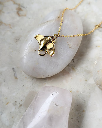 PŁASZCZKA - naszyjnik srebro złocone, ISSI Jewelry