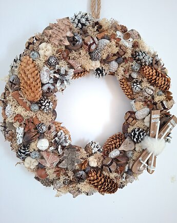 Świąteczny wianek naturalny, Mudryk Viktoria Dried Flowers