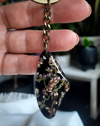 Breloczek z wrzosem, Figa handmade accessories