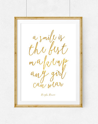 Plakat cytat Marilyn Monroe Smile ...- A3, wejustlikeprints