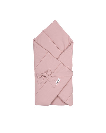 Kołderka S /Rożek niemowlęcy washed dusty pink, Malomi Kids