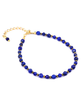 Bransoletka Lapis Lazuli i Piryt złoto, Brazi Druse Jewelry