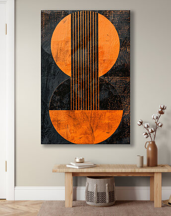 Geometria natury - Obraz na płótnie - Druk Blejtrama, Minimalizm, Loft #13, Black Sapphire Art