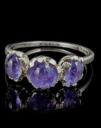 Pierścionek retro tanzanity, Pracownia Neores