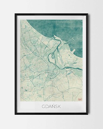 Plakat Gdańsk - CityArtPosters, CityArtPosters