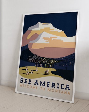 Plakat Vintage Retro America II, Storelia