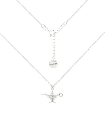 Srebrny choker pancerka z lampą Aladyna, MANJE