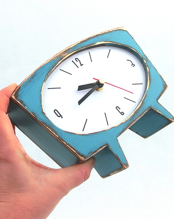 Cichy zegar drewniany, Clock Wood Studio