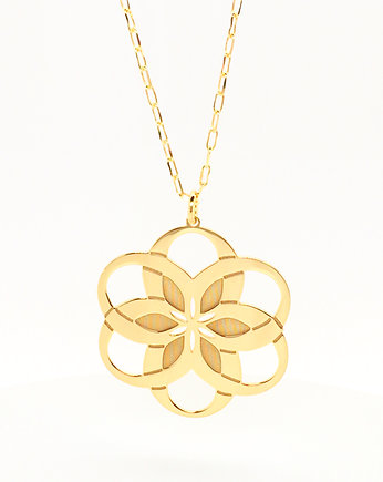 Pozłacany naszyjnik z kwiatem, VENA Jewellery