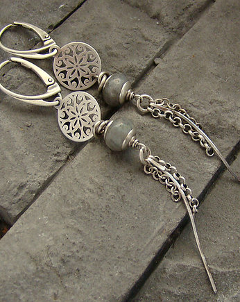 Kolczyki Labradoryt, RayOfArt