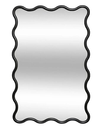Lustro w falistej ramie czarne 89x59cm Judy, MIA home