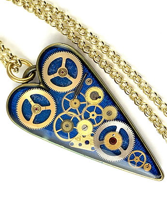 Wisior serce Sweet Heart Bronze (Blue) I, DROBINY CZASU