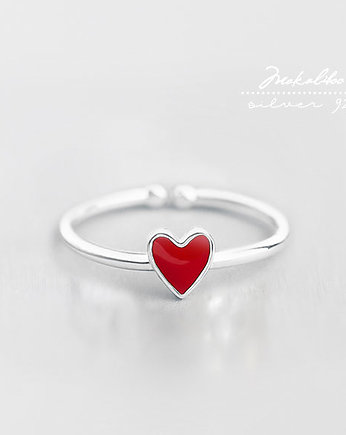 Pierścionek Serduszko Love, Ewa Saj  Silver