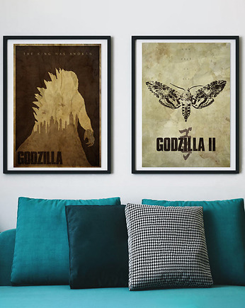 Godzilla - zestaw plakatów fine art giclee, minimalmill