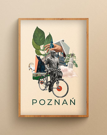 Plakat Poznań, W Wirażu Kolażu