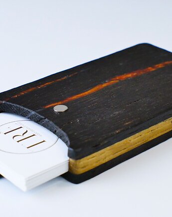 Wizytownik drewniany + NFC